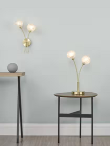 Avari 2-Light Wall Light Satin Brass
