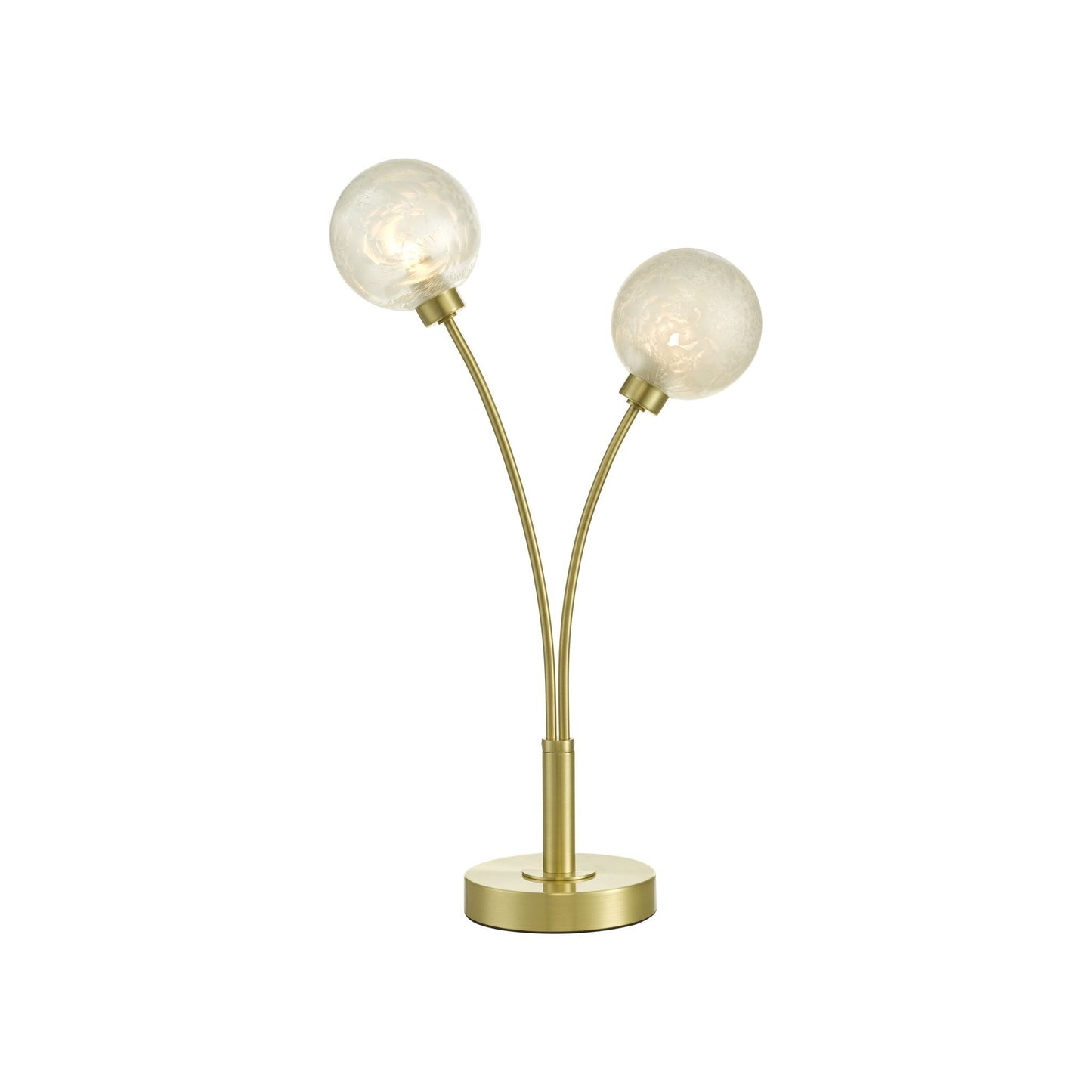 Avari 2-Light Table Lamp Satin Brass