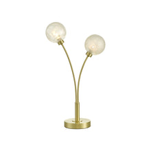 Avari 2-Light Table Lamp Satin Brass