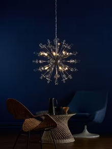 Exodus 8-Light Pendant Polished Chrome with Crystal