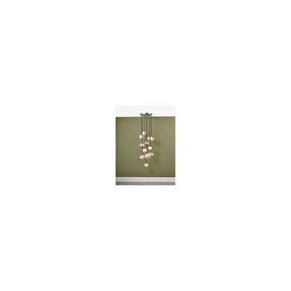 Mikara 12-Light Cluster Pendant Polished Chrome 2.5M