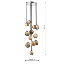 Dar Mikara 12 Light Cluster Pendant