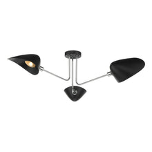 Dar Sebastian 3-Light Semi Flush Ceiling Light
