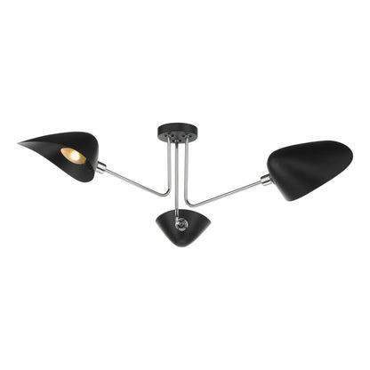 Dar Sebastian 3-Light Semi Flush Ceiling Light