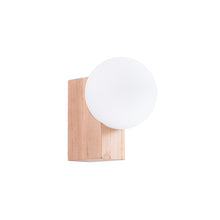 Bulbo Wall Light in Natural Wood