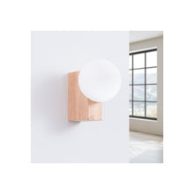 Bulbo Wall Light in Natural Wood