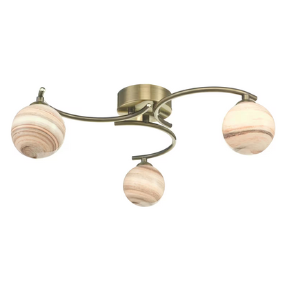 Atiya 3-Light Semi-Flush