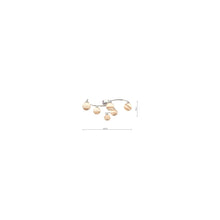 Atiya 6-Light Semi-Flush with Planet Style Glass