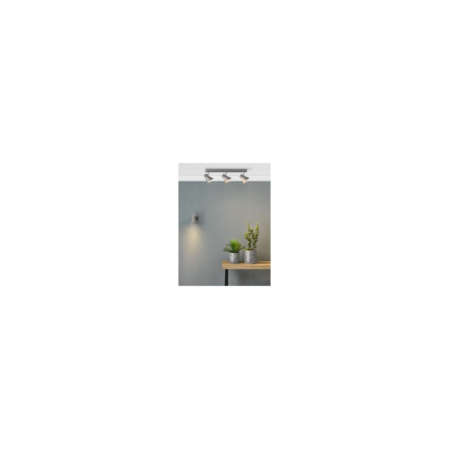 Diza 3-Light Bar Ceiling Spotlight Matt Grey