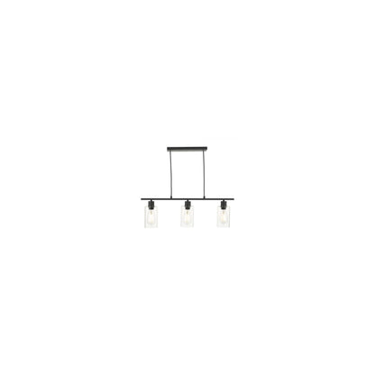 Miu 3-Light Bar Pendant Matt Black