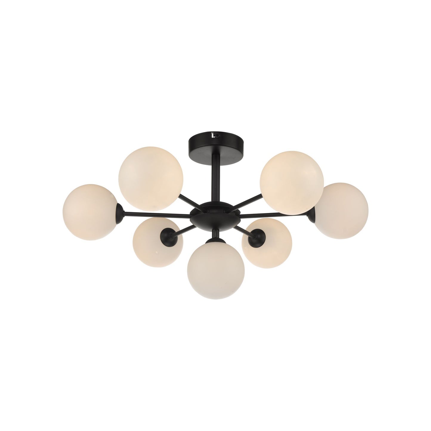 Cohen 7-Light Semi Flush Matt Black