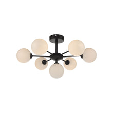 Cohen 7-Light Semi Flush Matt Black
