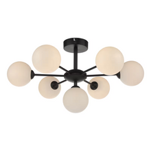 Cohen 7-Light Semi Flush Matt Black