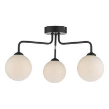 Feya 3-Light Semi Flush Matt Black
