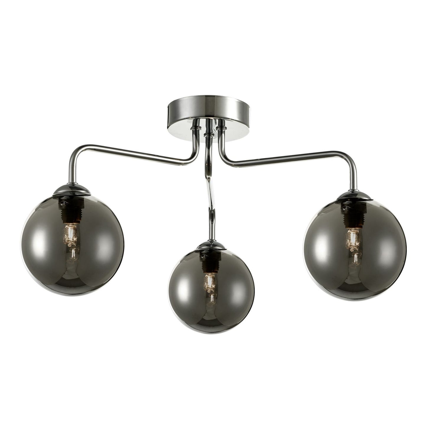 Dar Feya 3-Light Semi-Flush Ceiling Light