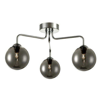Dar Feya 3-Light Semi-Flush Ceiling Light