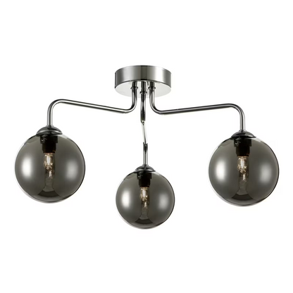 Feya 3-Light Semi Flush Polished Chrome