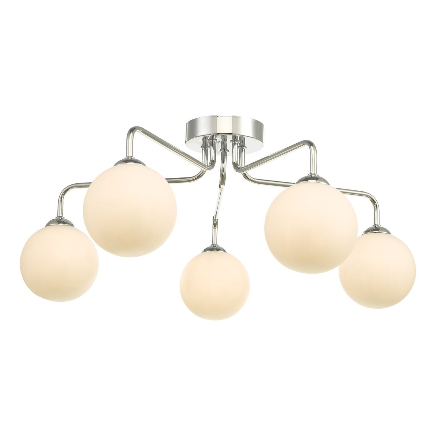 Dar Feya 5-Light Semi-Flush Ceiling Light