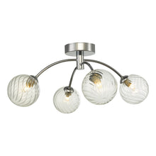 Dar Izzy 4-Light Semi-Flush Ceiling Light