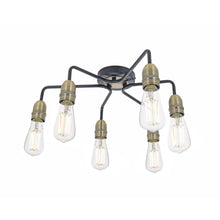 Dar Kiefer 6-Light Flush Ceiling Light