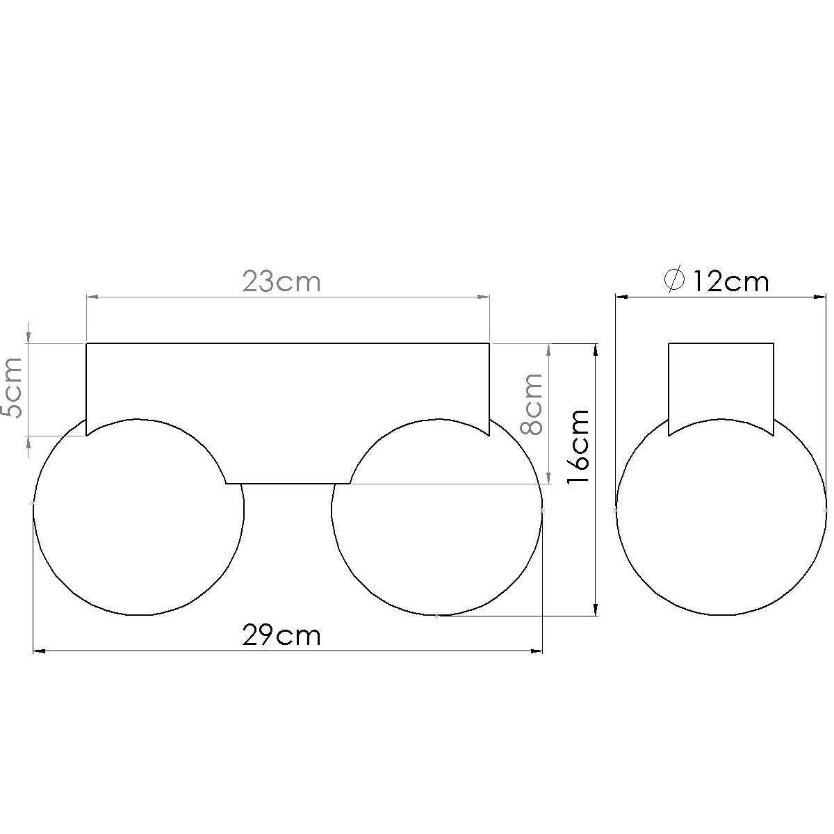 Sollux Bulbo Surface Ceiling Light