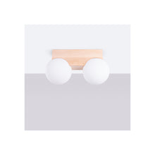 Bulbo 2 Ceiling Light in Natural Wood