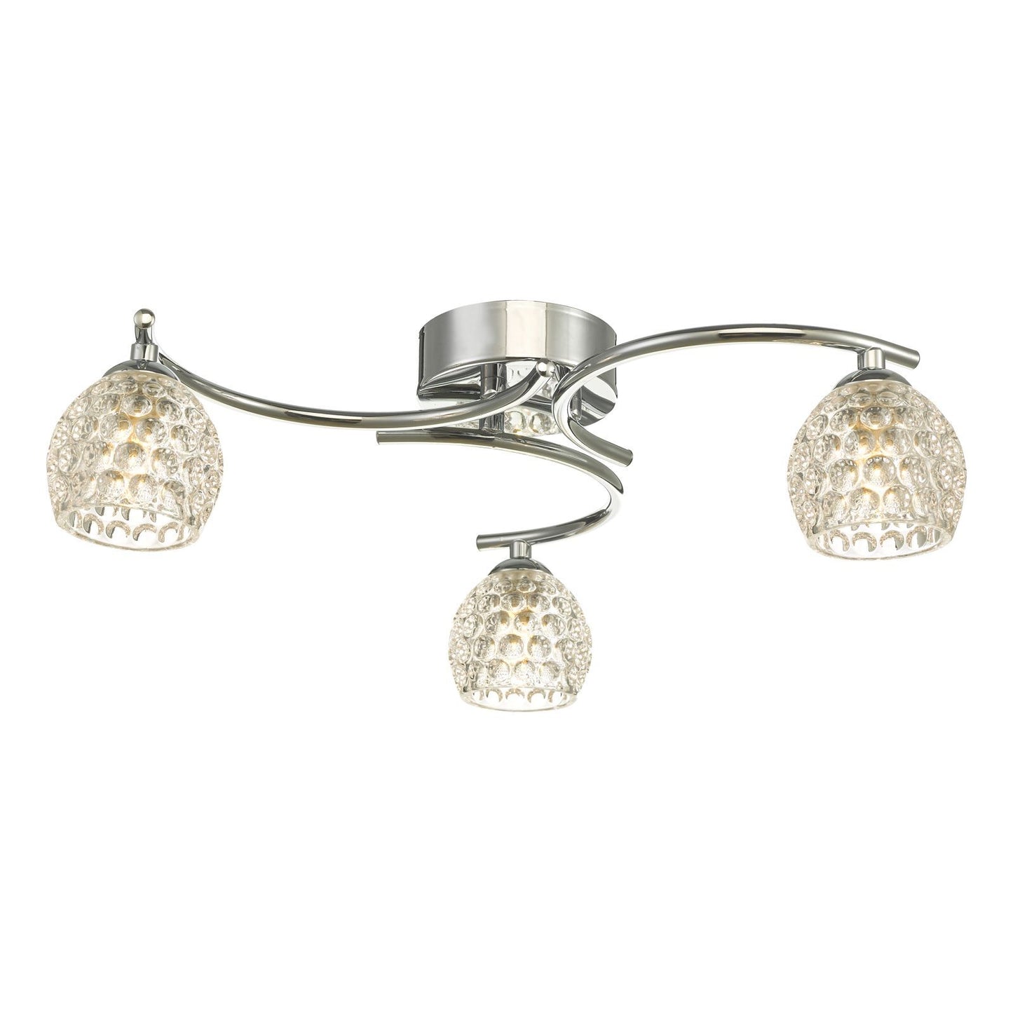 Dar Nakita 3 Light Semi-Flush Ceiling Light
