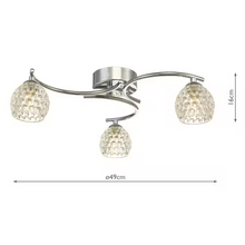 Nakita 3-Light Semi Flush