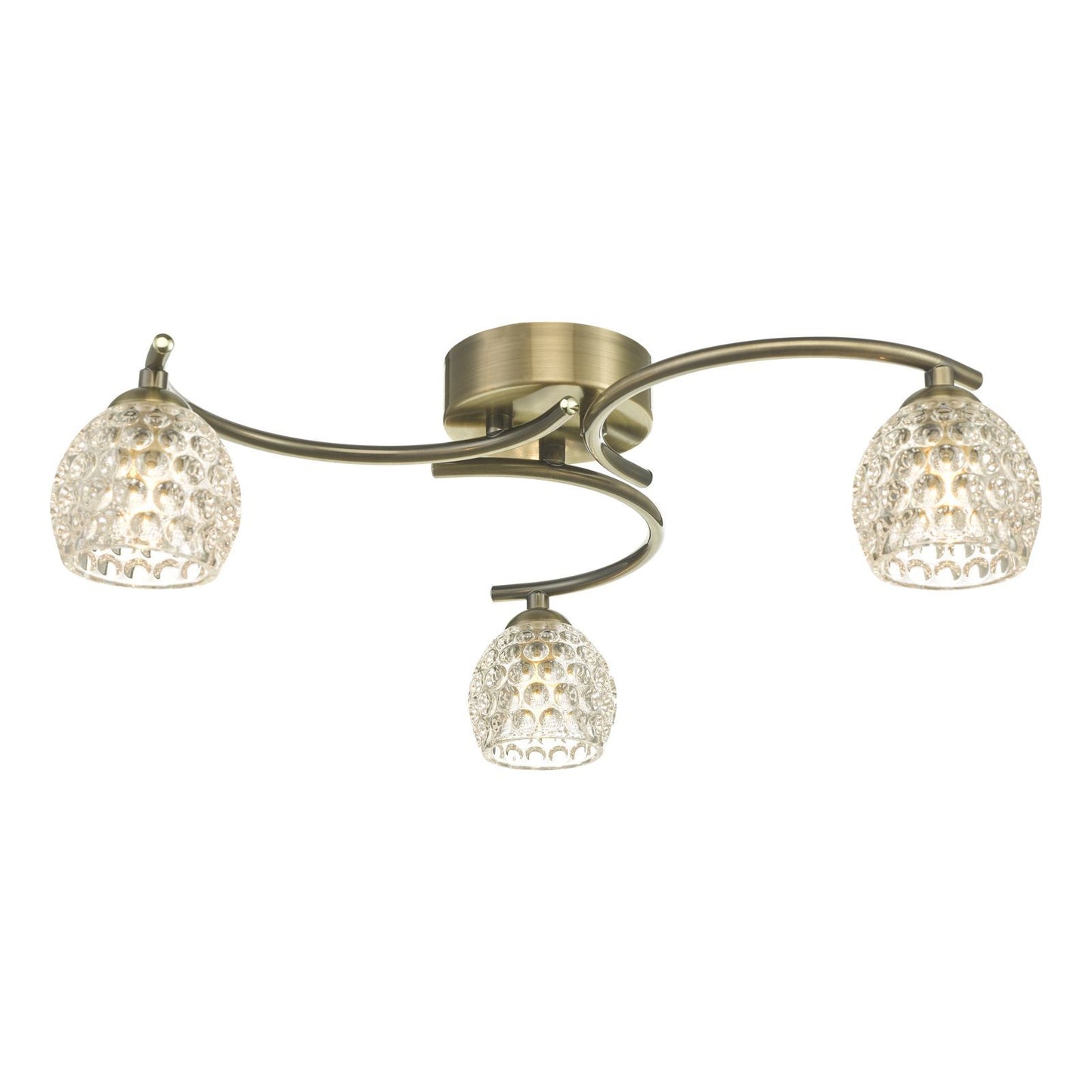 Dar Nakita 3 Light Semi-Flush Ceiling Light