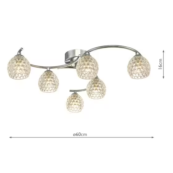 Nakita 6-Light Semi Flush