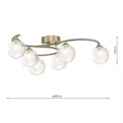 Nakita 6-Light Semi Flush