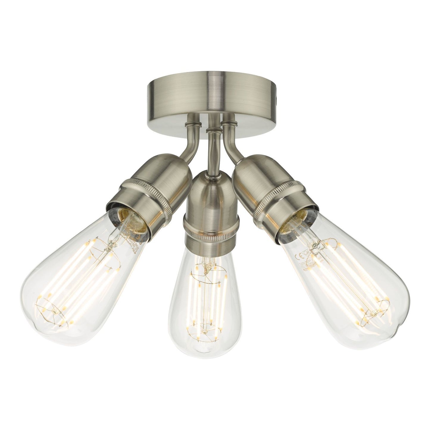 Dar Yao 3-Light Flush Ceiling Light