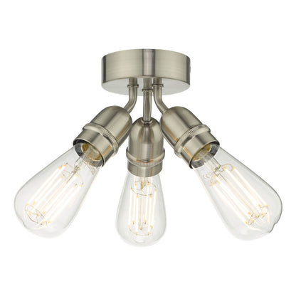 Dar Yao 3-Light Flush Ceiling Light