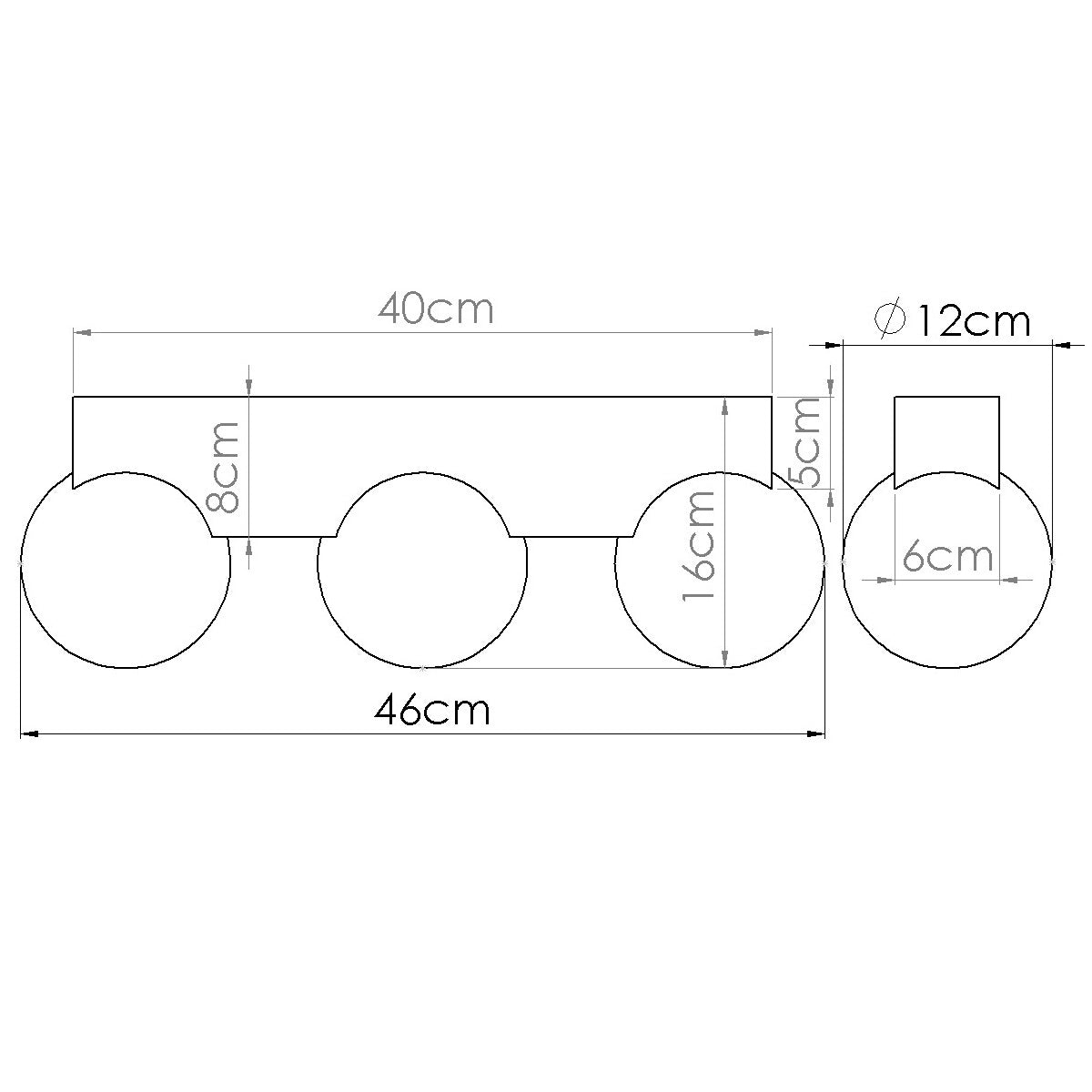 Sollux Bulbo Flush-Mounted Ceiling Light