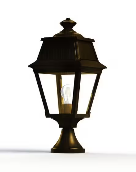 Avenue 2 Model 5 Clear Glass Pillar Mount