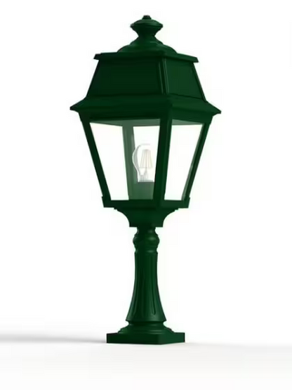 Avenue 2 Model 6 Clear Glass Pillar Mount Lantern