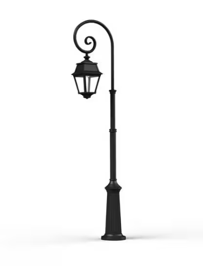 Avenue 2 Model 8 Clear Glass Lamp Post