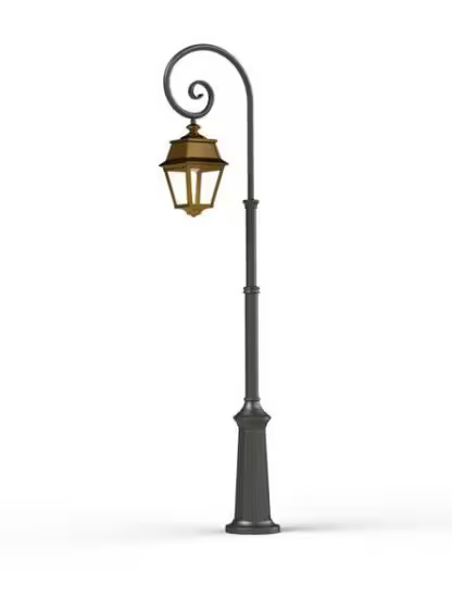 Avenue 2 Model 8 Clear Glass Lamp Post