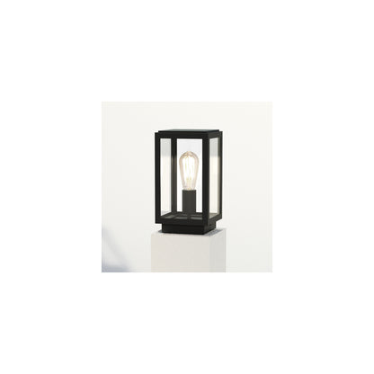 Homefield Outdoor LED Pedestal Textured Black
