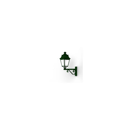 Avenue 3 Clear Glass Upwards Wall Bracket with Four-Sided Lantern