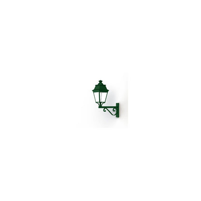 Avenue 3 Clear Glass Upwards Wall Bracket with Four-Sided Lantern