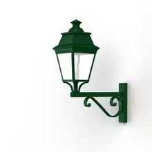 Avenue 3 Clear Glass Upwards Wall Bracket with Four-Sided Lantern