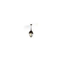 Avenue 4 Clear Glass E27 Chain Pendant with Four-Sided Lantern
