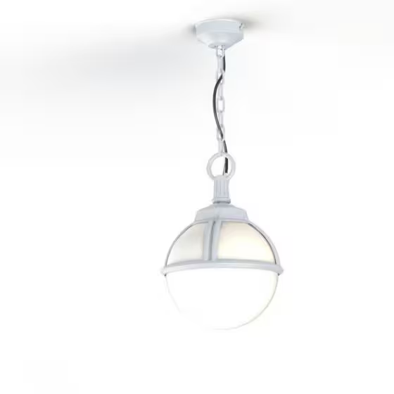 Boreal Model 1 Opal Glass Pendant with Cast Aluminium
