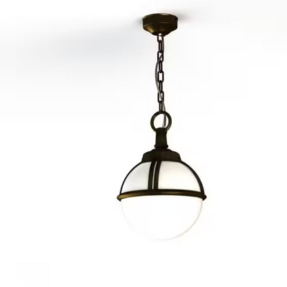 Boreal Model 1 Opal Glass Pendant with Cast Aluminium