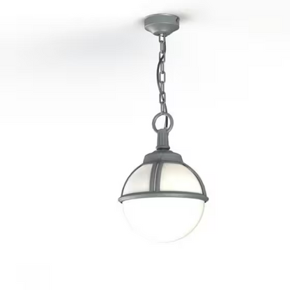 Boreal Model 1 Opal Glass Pendant with Cast Aluminium