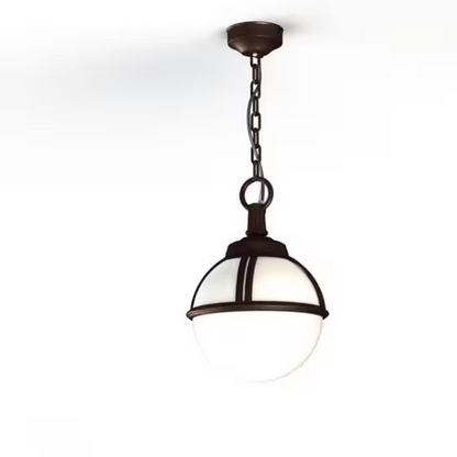Boreal Model 1 Opal Glass Pendant with Cast Aluminium