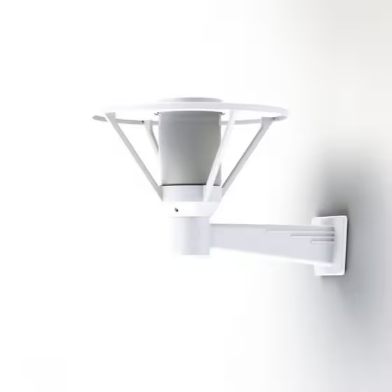 Bermude Frosted Glass Upwards Wall Bracket