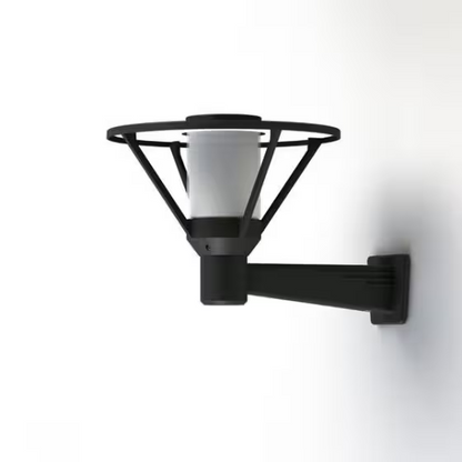 Bermude Frosted Glass Upwards Wall Bracket
