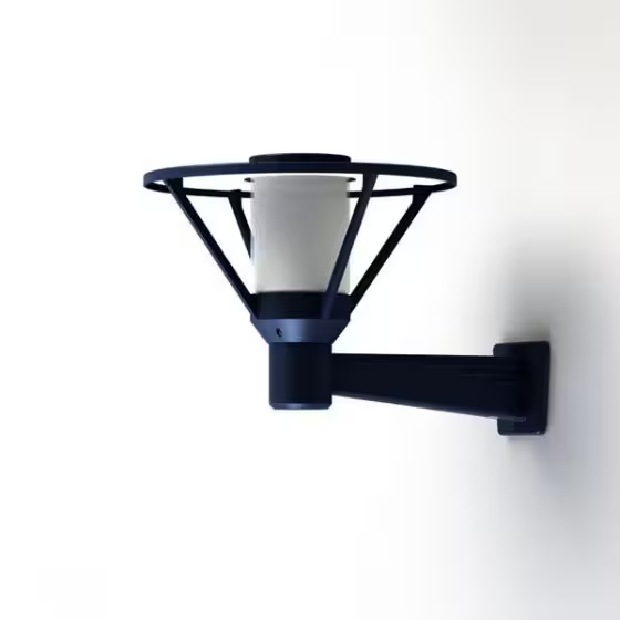 Bermude Frosted Glass Upwards Wall Bracket